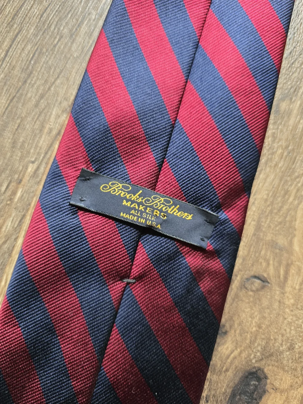 Brooks Brothers Red and Navy Striped Tie